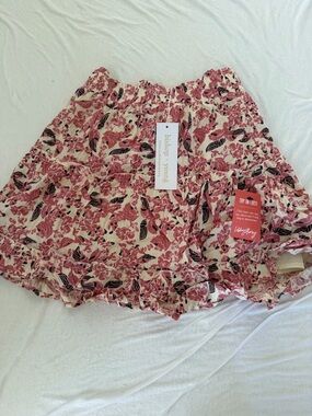 bishop + young Pink Floral Mini Skirt